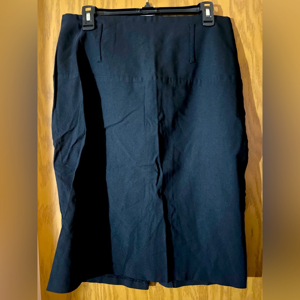 Black high waist pencil skirt